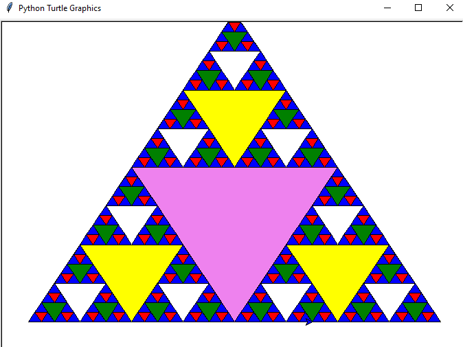 Triángulo de Sierpinski en Python