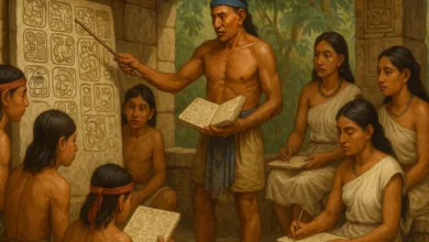 la educación de los mayas
