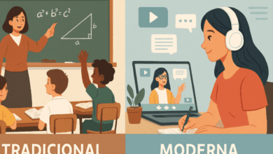 La educación tradicional y moderna